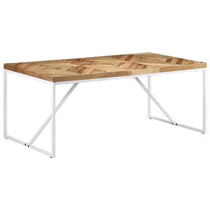 323551 vidaXL Dining Table 180x90x76 cm Solid Acacia and Mango Wood 1