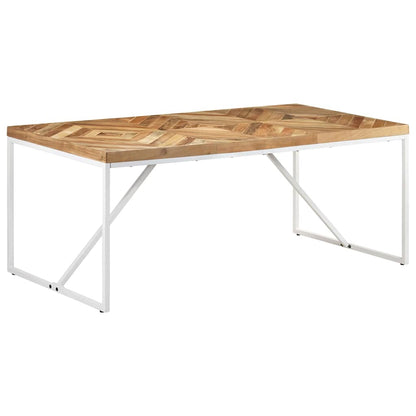 323551 vidaXL Dining Table 180x90x76 cm Solid Acacia and Mango Wood 5