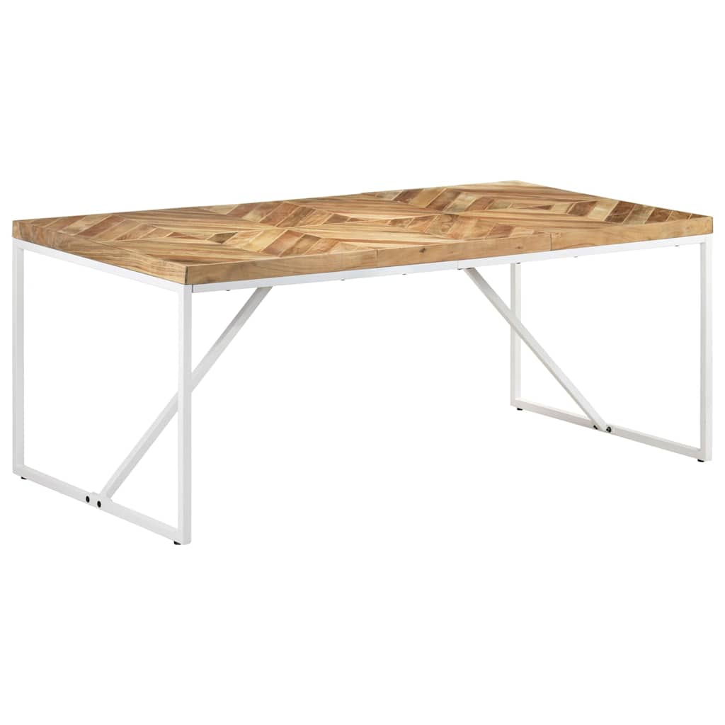 323551 vidaXL Dining Table 180x90x76 cm Solid Acacia and Mango Wood 6