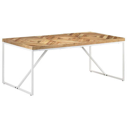 323551 vidaXL Dining Table 180x90x76 cm Solid Acacia and Mango Wood 6