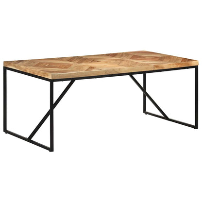 vidaXL Dining Table | Natural wood, Black 1