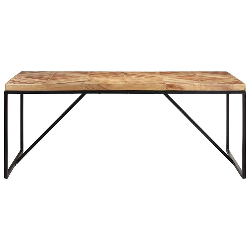 vidaXL Dining Table | Natural wood, Black 2