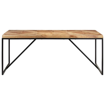 vidaXL Dining Table | Natural wood, Black 2