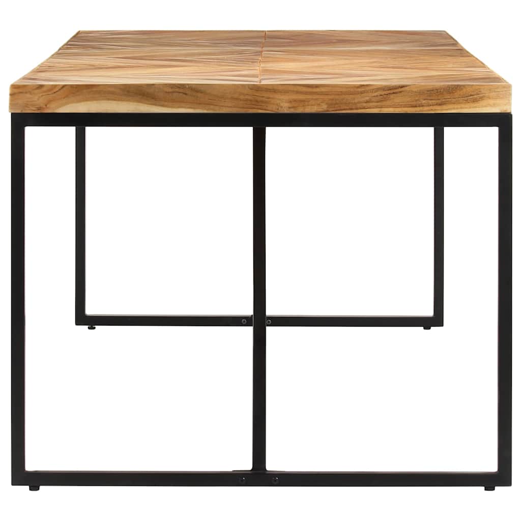 vidaXL Dining Table | Natural wood, Black 3