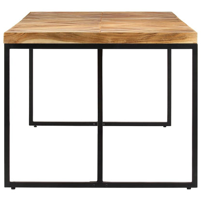 vidaXL Dining Table | Natural wood, Black 3
