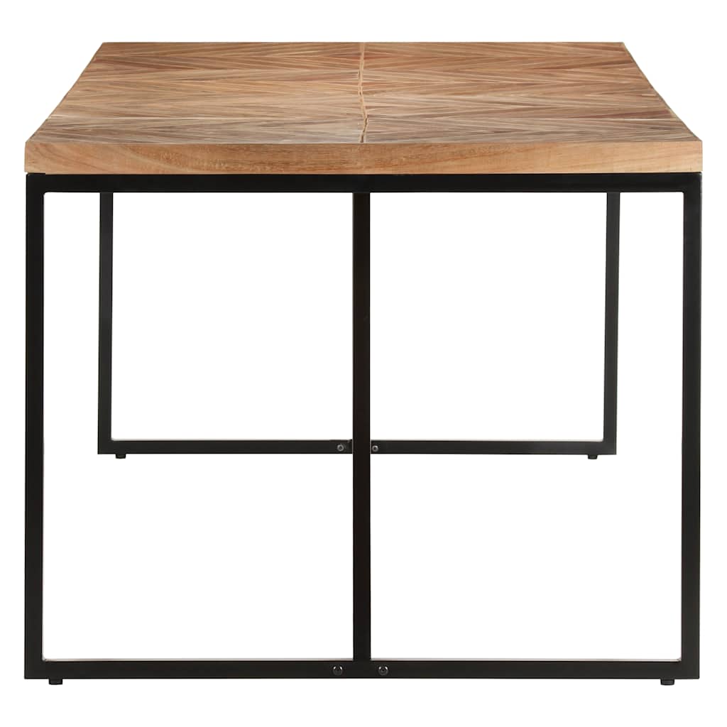 323554 vidaXL Dining Table 200x90x76 cm Solid Acacia and Mango Wood 5