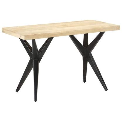 323560 vidaXL Dining Table 120x60x76 cm Solid Mango Wood 3