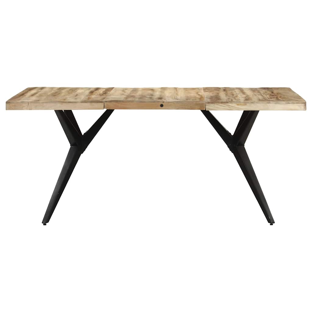 323566 vidaXL Dining Table 160x80x76 cm Rough Mango Wood 3