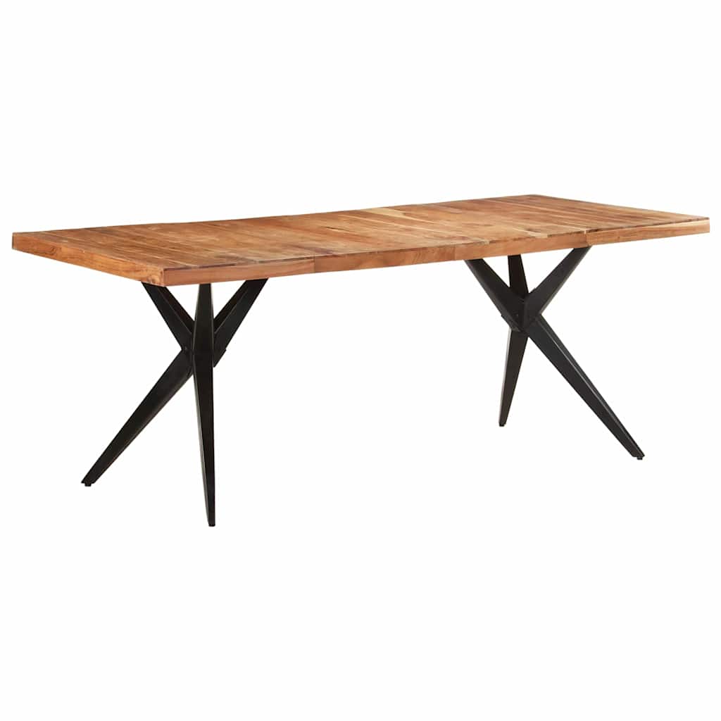 323571 vidaXL Dining Table 200x90x76 cm Solid Acacia Wood 1