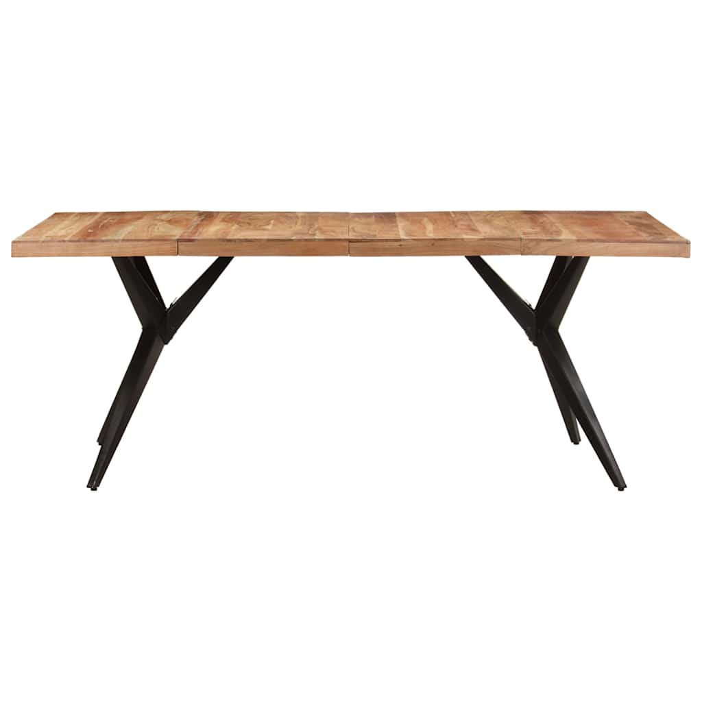 323571 vidaXL Dining Table 200x90x76 cm Solid Acacia Wood 2