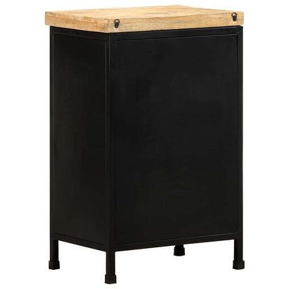 vidaXL Sideboard | Black | Rough mango wood | Medium | Industrial Sideboard 4