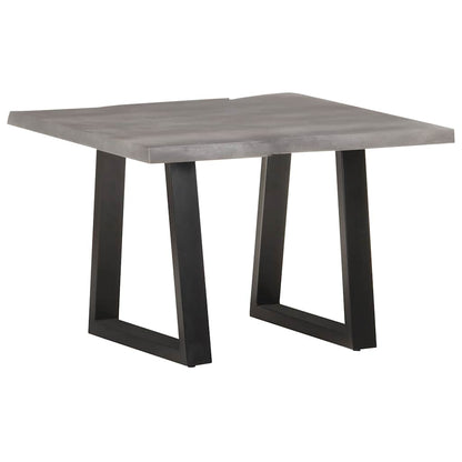 Coffee Table Solid Wood Acacia Grey 60 cm 60 cm