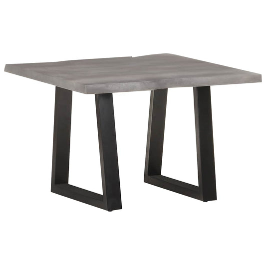 Coffee Table Solid Wood Acacia Grey 60 cm 60 cm