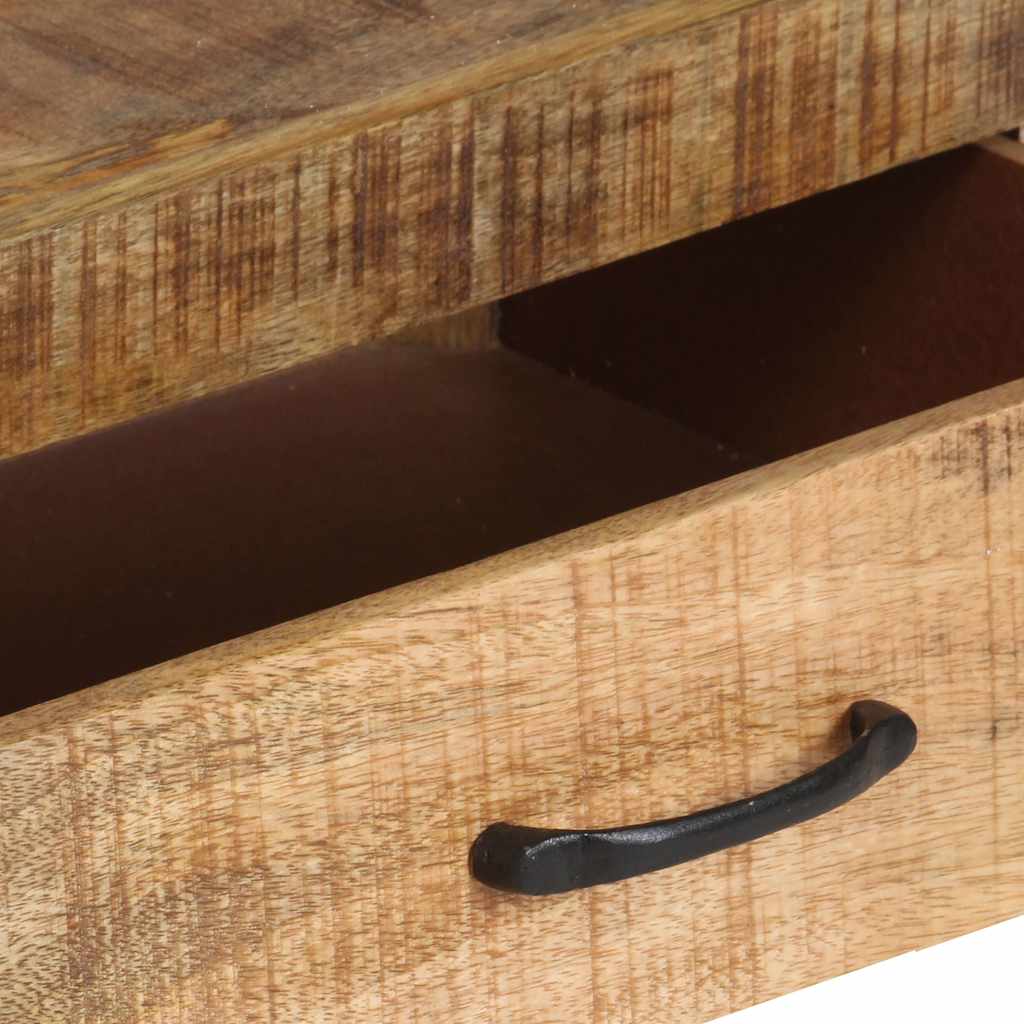 321052 vidaXL Bookshelf 118x30x200 cm Solid Rough Mango Wood 5
