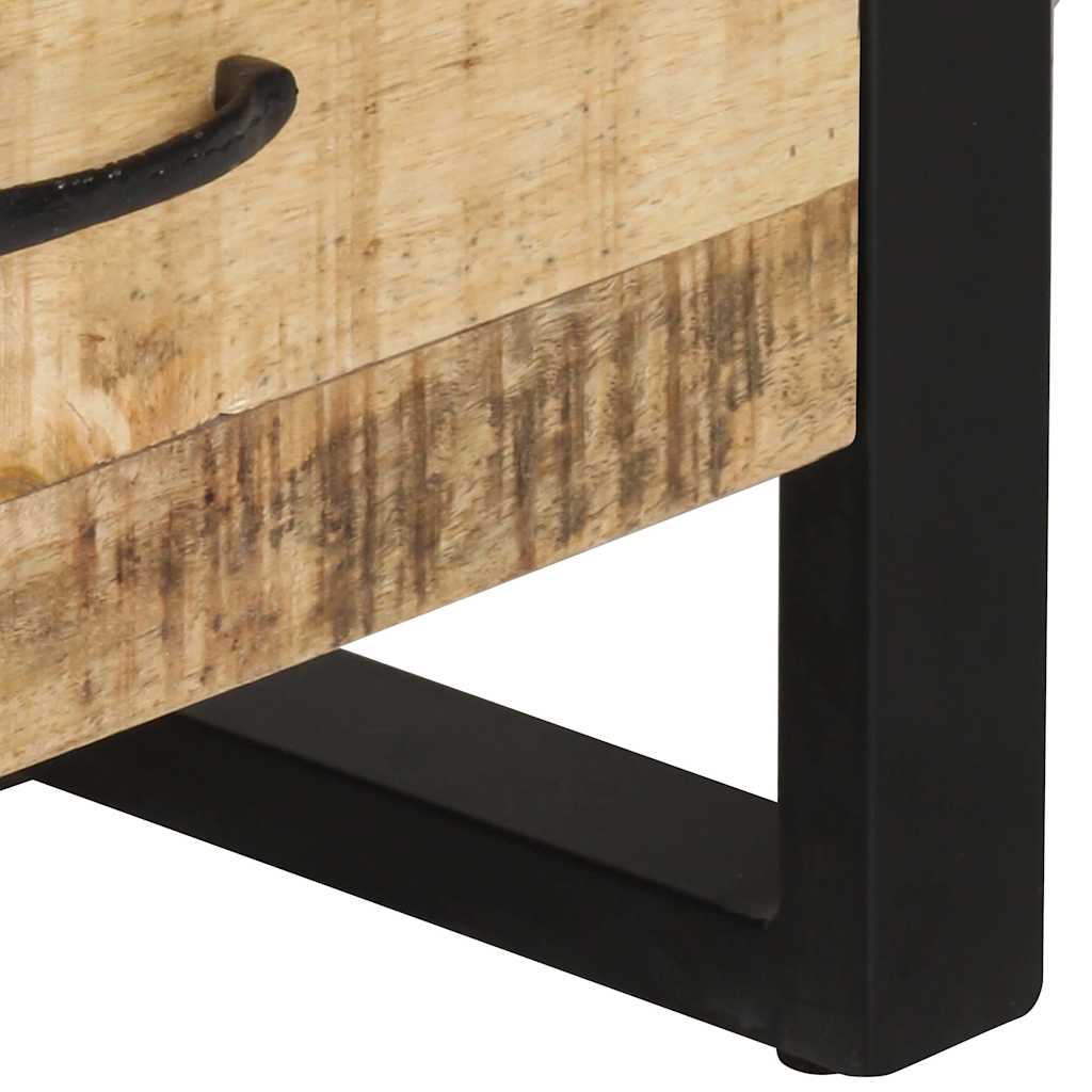 321052 vidaXL Bookshelf 118x30x200 cm Solid Rough Mango Wood 6