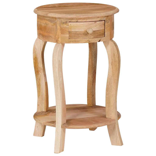 321789 vidaXL Side Table 37x37x61 cm Solid Mango Wood 1