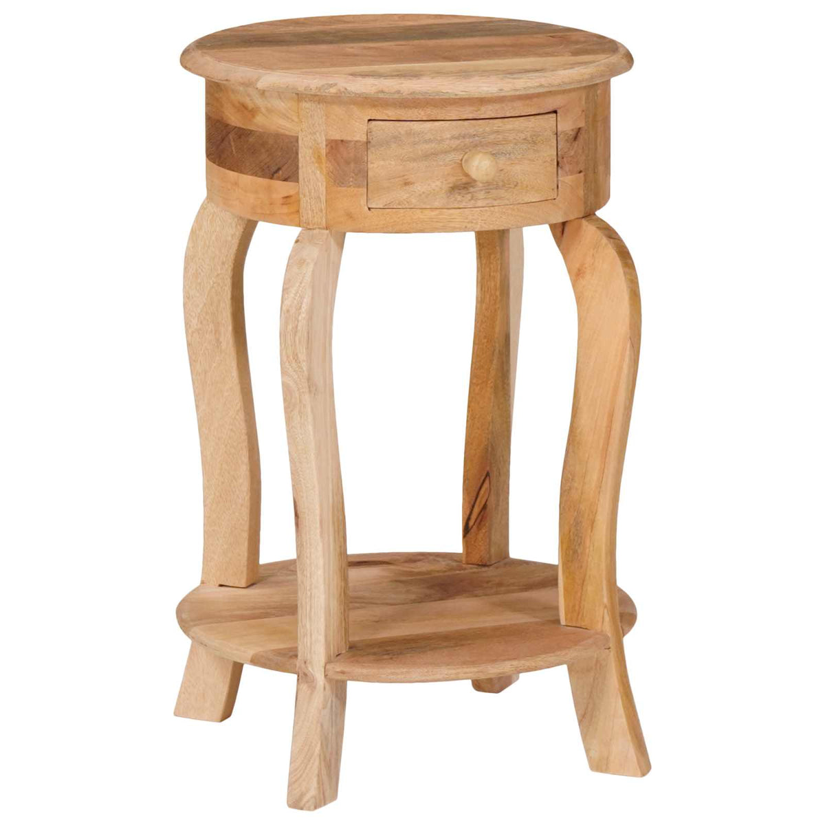 321789 vidaXL Side Table 37x37x61 cm Solid Mango Wood 3