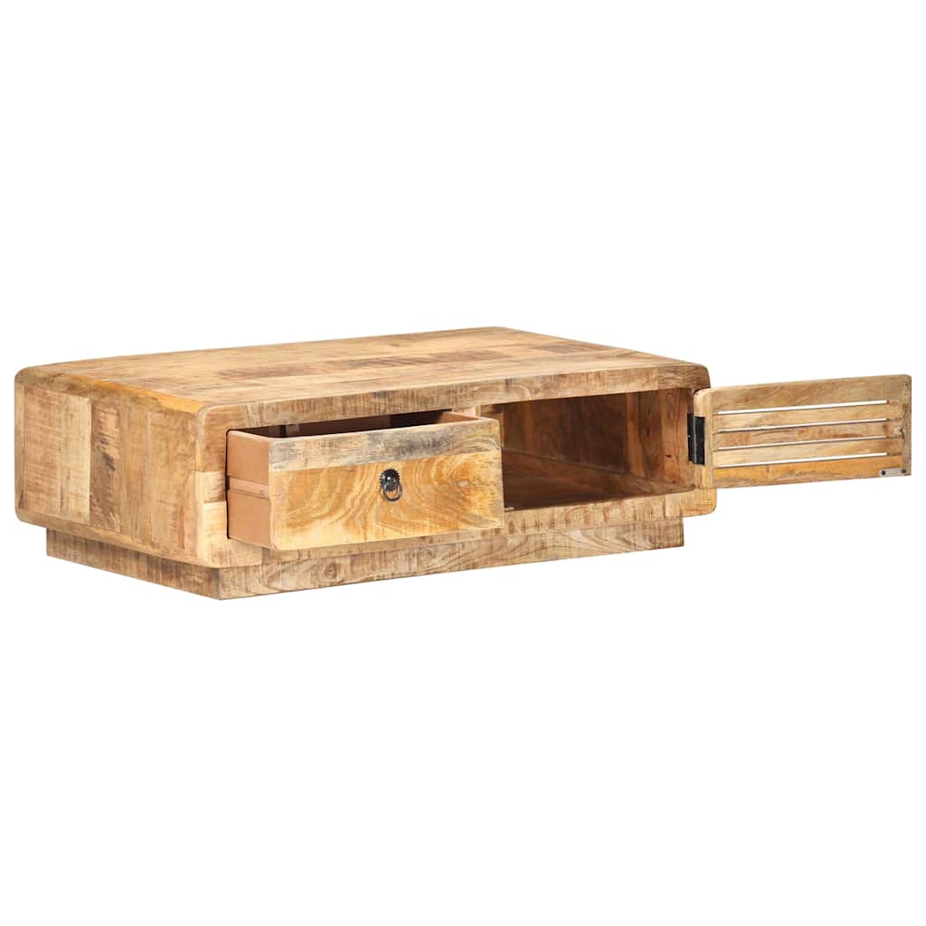 320458 vidaXL Coffee Table 90x60x29 cm Rough Mango Wood 2