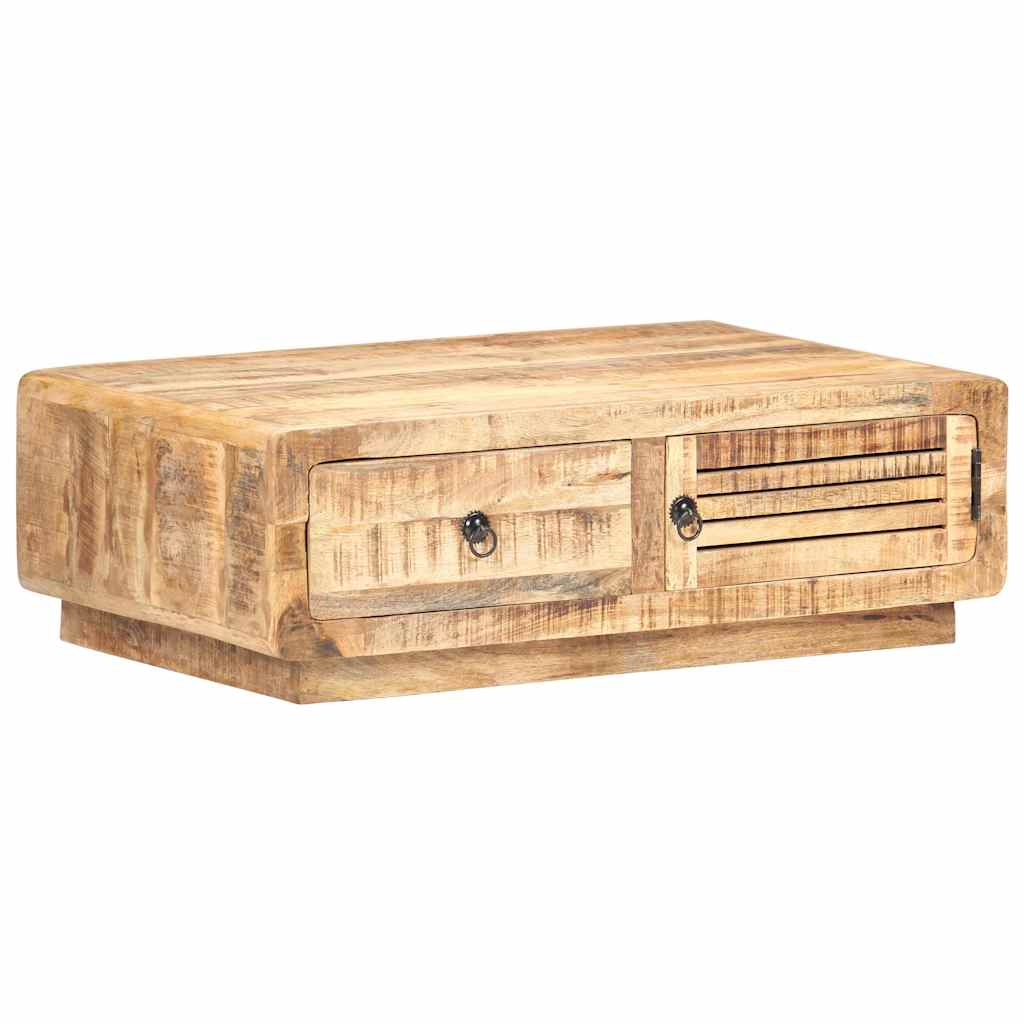 320458 vidaXL Coffee Table 90x60x29 cm Rough Mango Wood 6