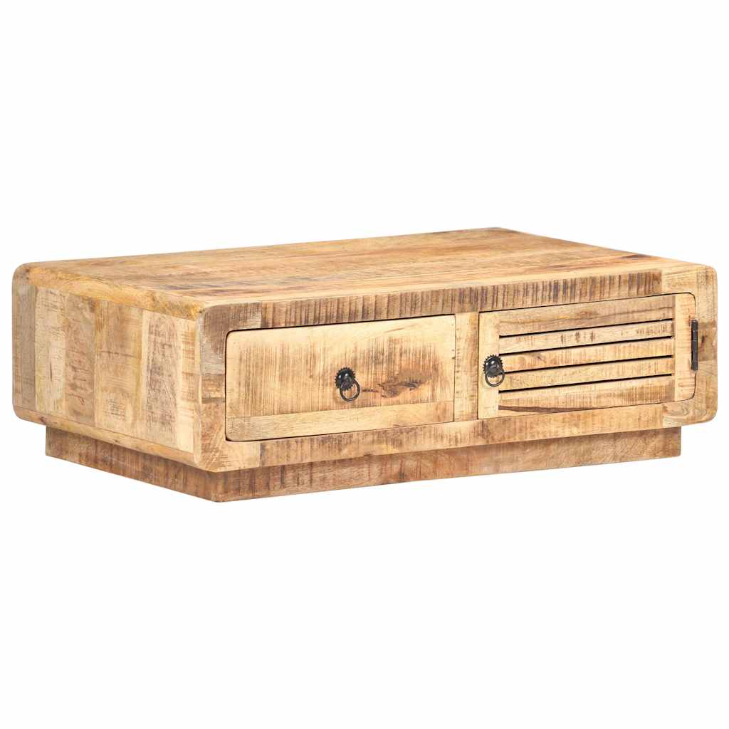 320458 vidaXL Coffee Table 90x60x29 cm Rough Mango Wood 5
