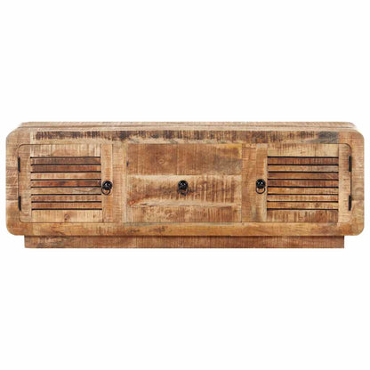 vidaXL Tv Cabinet | Natural wood tones | Rough mango wood | Standard 3