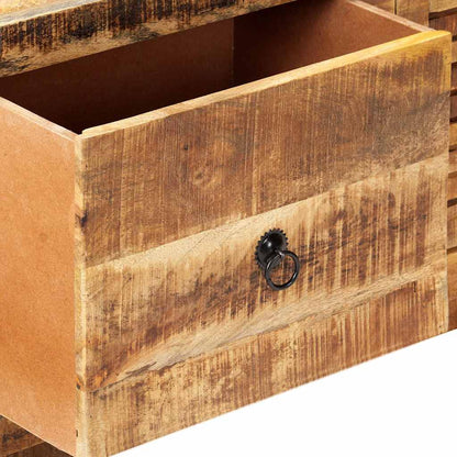 vidaXL Tv Cabinet | Natural wood tones | Rough mango wood | Standard 6