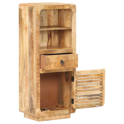 vidaXL Highboard 45x32x110 cm Rough Mango Wood 2