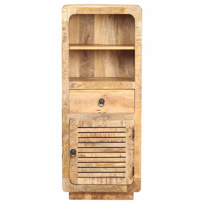 vidaXL Highboard 45x32x110 cm Rough Mango Wood 3