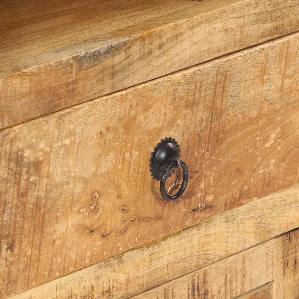 vidaXL Highboard 45x32x110 cm Rough Mango Wood 5