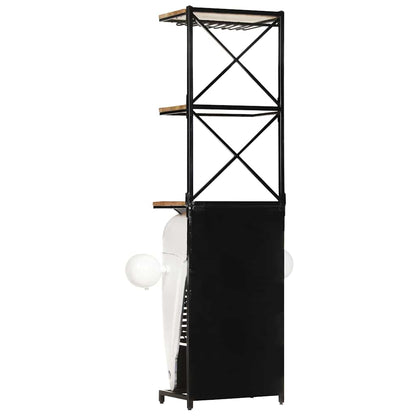 320487 vidaXL Tractor Wine Cabinet White 49x31x172 cm Rough Mango Wood 5