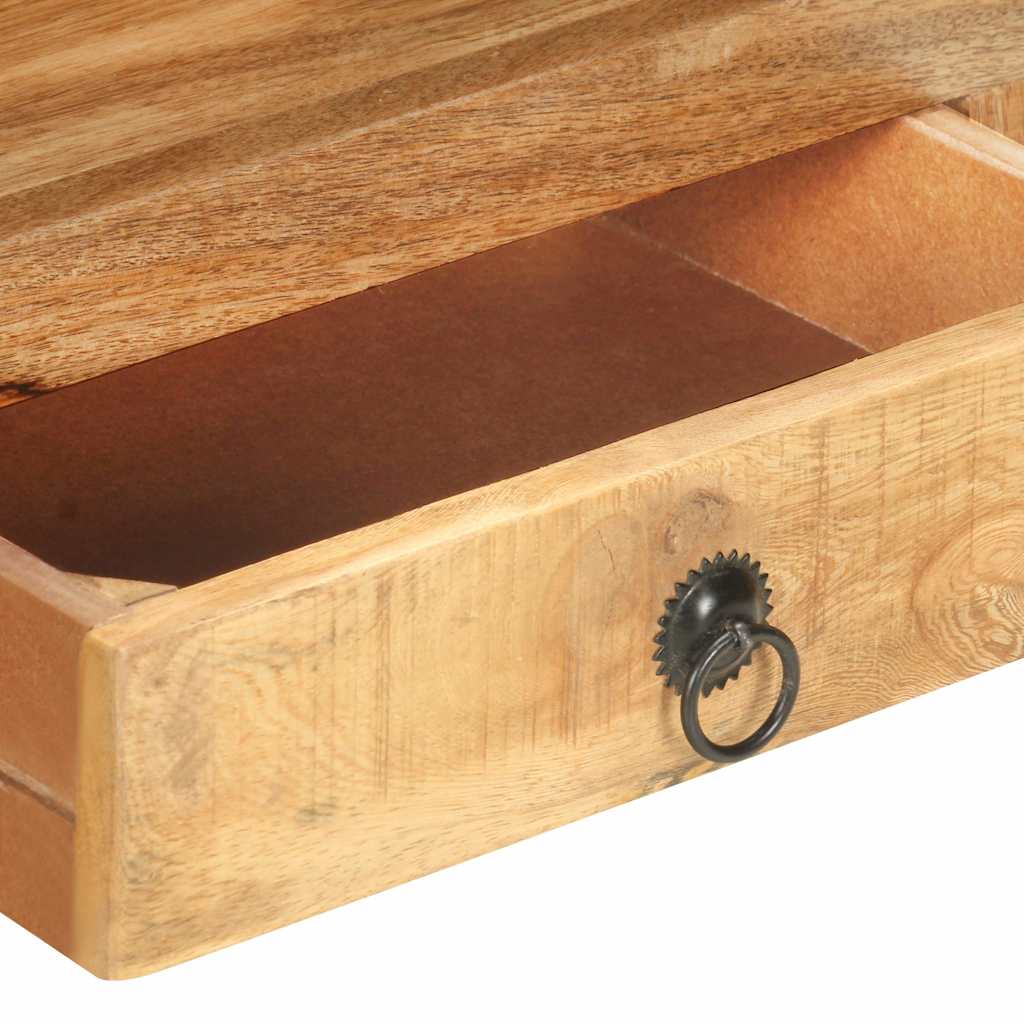 vidaXL TV Cabinet | Brown | Solid rough mango wood | 117x30x41 cm | TV Cabinet 5