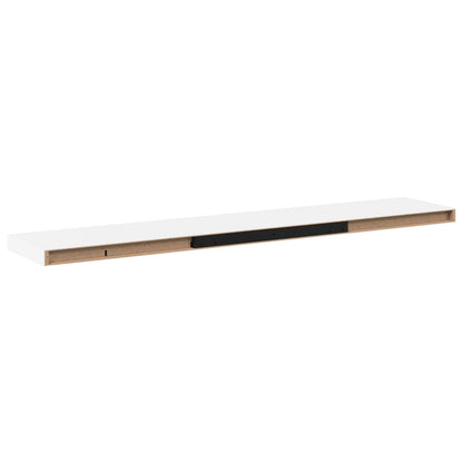 Floating Wall Shelves 120x23.5x3.8 cm MDF 2 pcs White