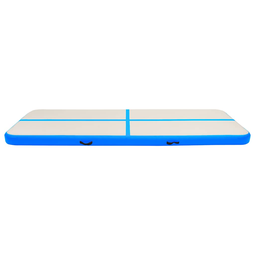 vidaXL Inflatable Gymnastics Mat with Pump 500x100x20 cm PVC Blue 3