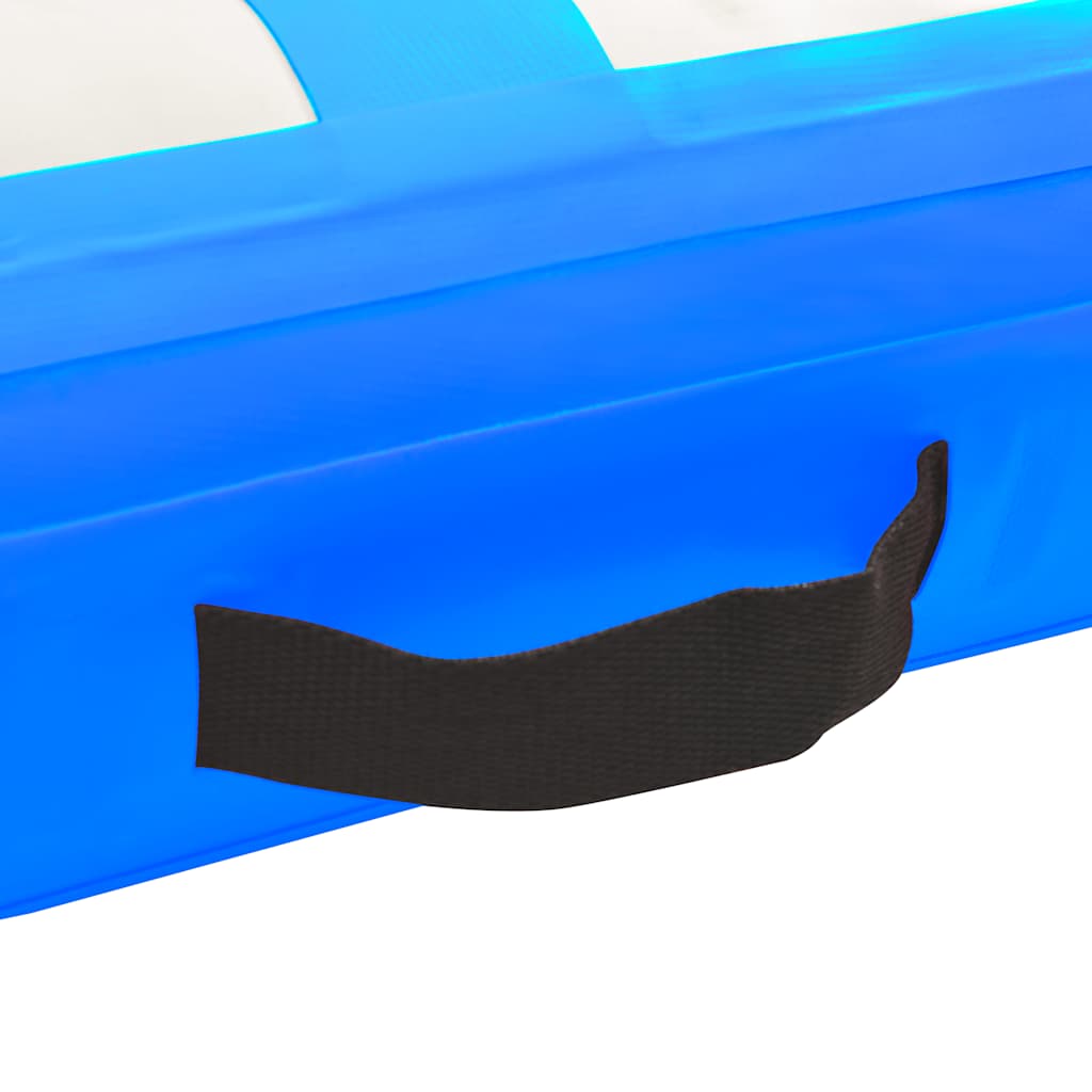 vidaXL Inflatable Gymnastics Mat with Pump 500x100x20 cm PVC Blue 5