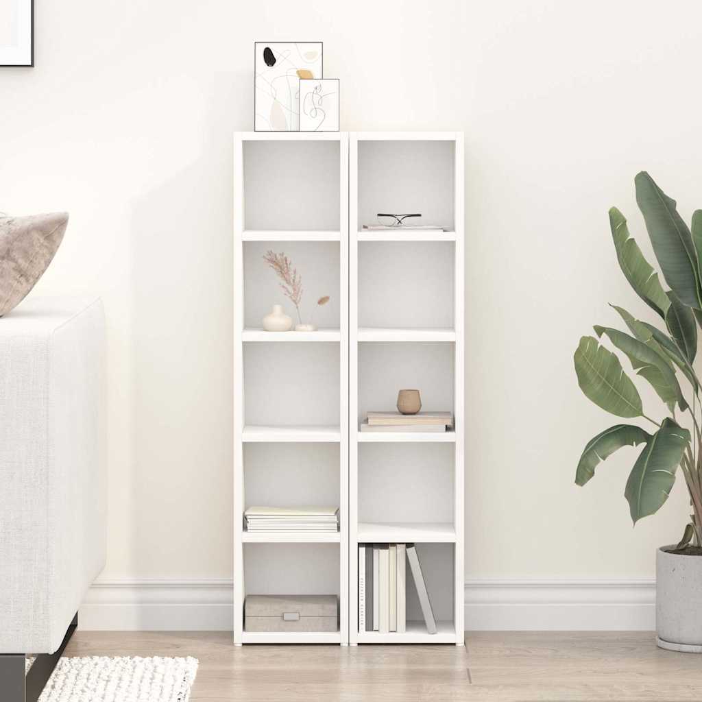 CD Cabinets 2 pcs 21x16x93,5 cm Engineered Wood White