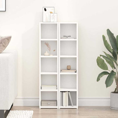 CD Cabinets 2 pcs 21x16x93,5 cm Engineered Wood White