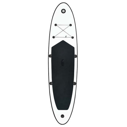 vidaXL Inflatable Stand Up Paddle Board Set Black and White 3