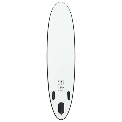 vidaXL Inflatable Stand Up Paddle Board Set Black and White 4