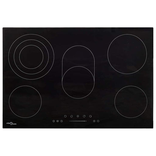 vidaXL Ceramic Hob with 5 Burners Touch Control 90 cm 8500 W 1