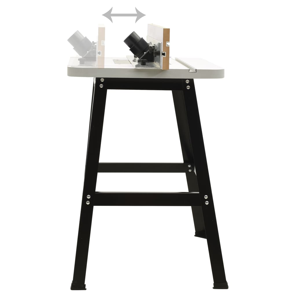 vidaXL Router Table Steel and MDF 81x61x88 cm 4