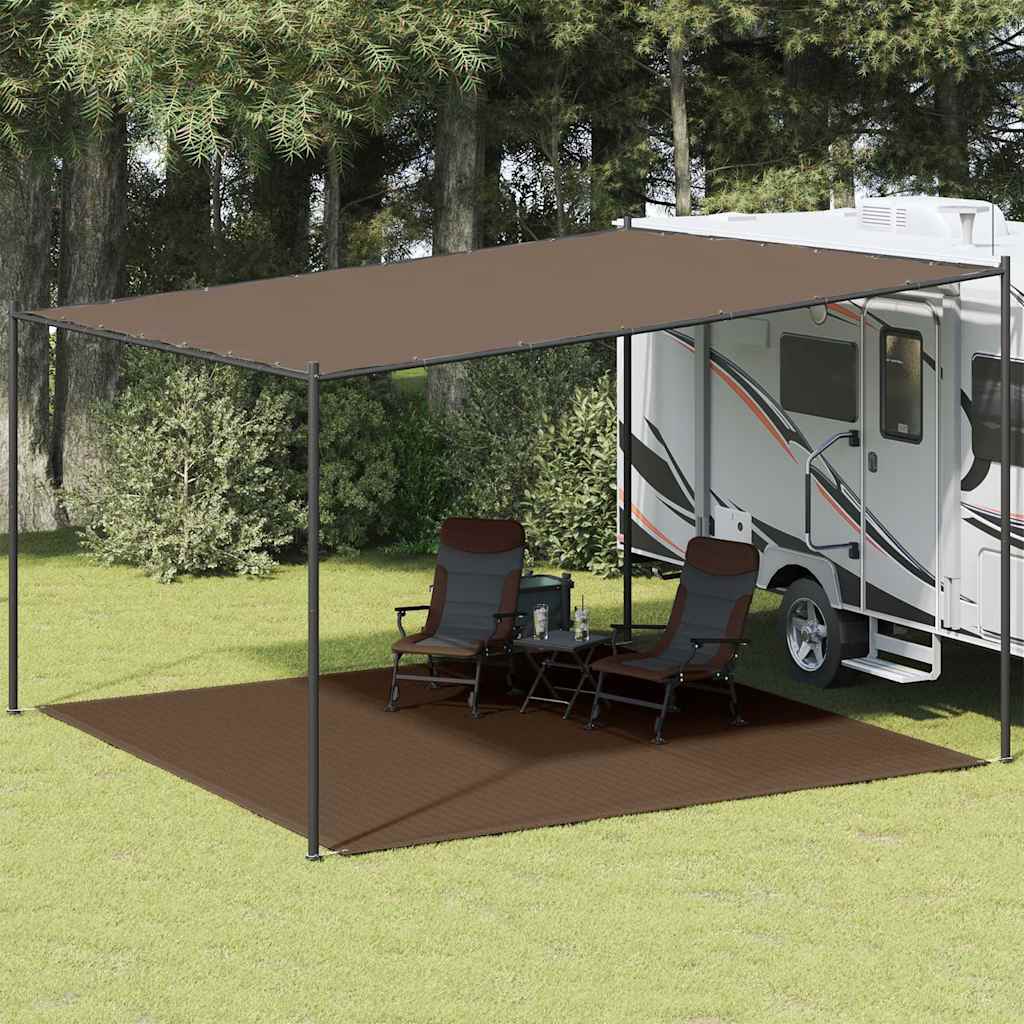 Tent Carpet 400x400 cm Brown