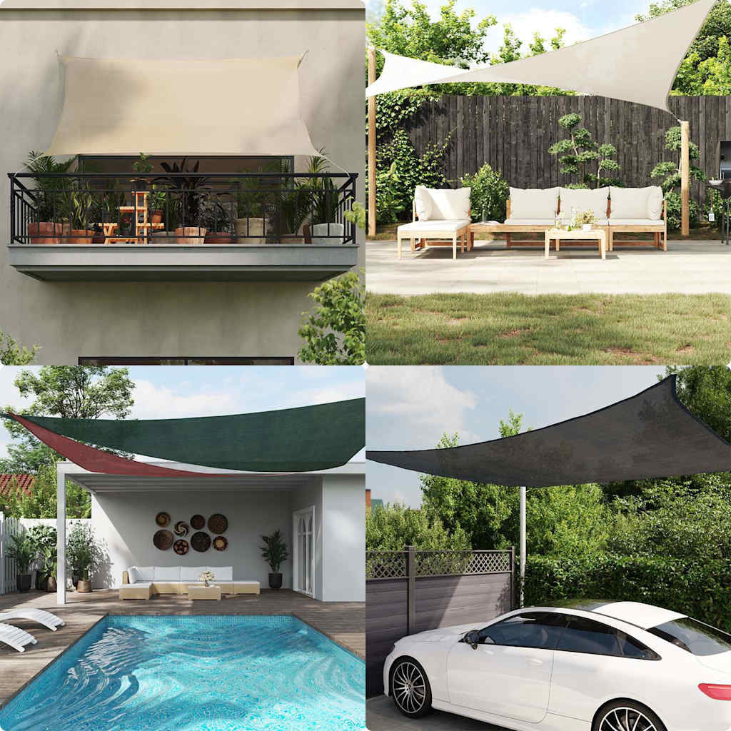 Sunshade Sail 160 g/m² 3x4 m HDPE Terracotta