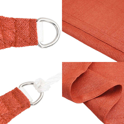 Sunshade Sail 160 g/m² 6x7 m HDPE Terracotta