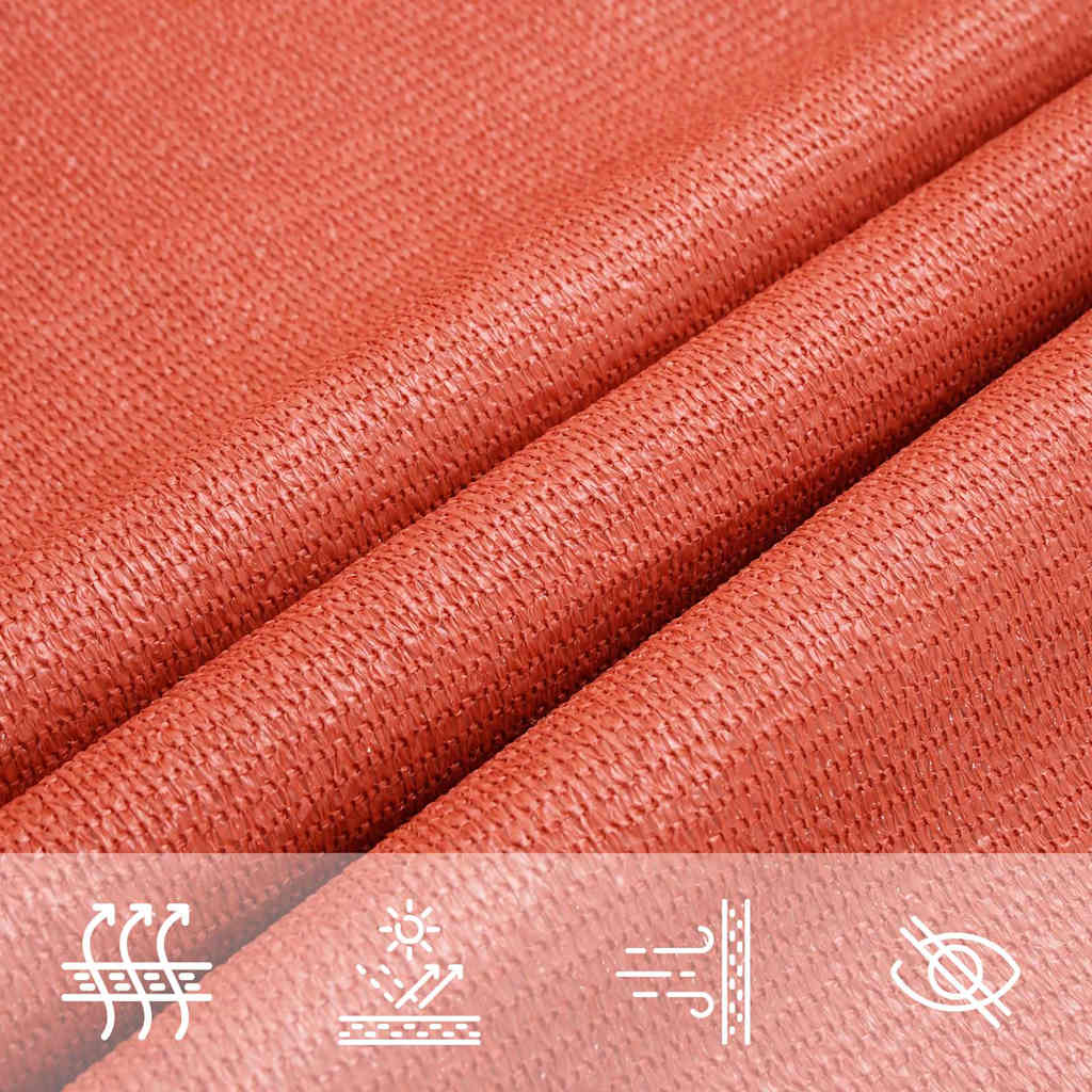 Sunshade Sail 160 g/m² 6x7 m HDPE Terracotta
