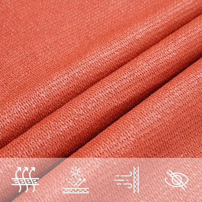 Sunshade Sail 160 g/m² 6x7 m HDPE Terracotta