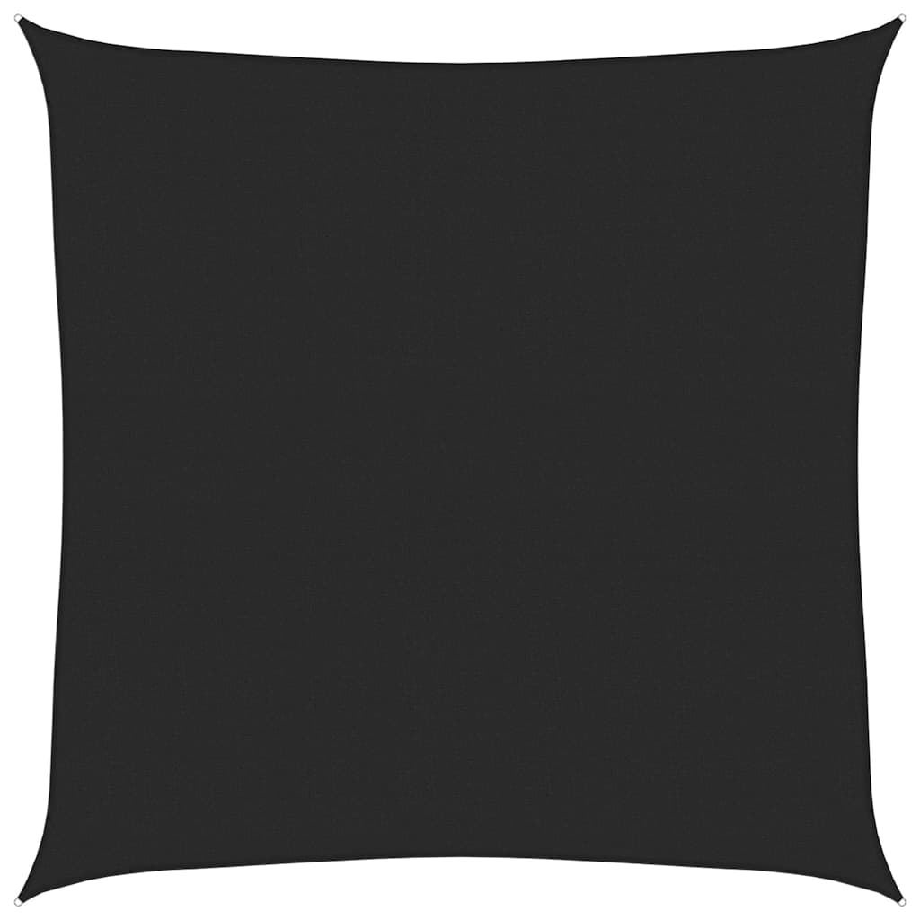 Sunshade Sail 160 g/m² 6x6 m HDPE Black