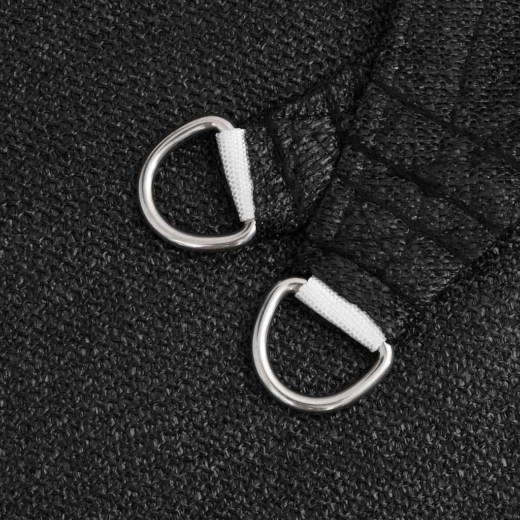 Sunshade Sail 160 g/m² 6x6 m HDPE Black