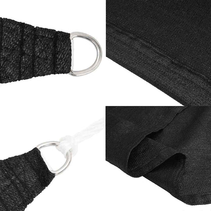 Sunshade Sail 160 g/m² 5x6x6 m HDPE Black