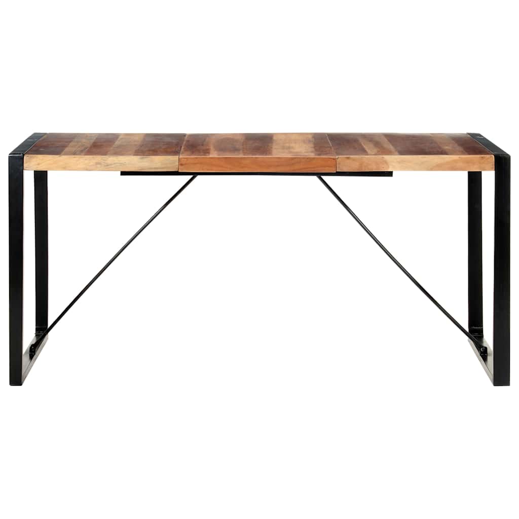 vidaXL Dining Table 160x80x75 cm Solid Wood 2