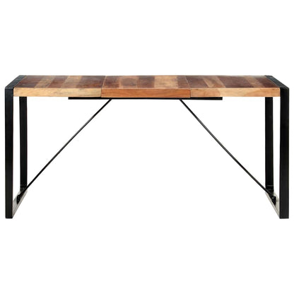vidaXL Dining Table 160x80x75 cm Solid Wood 2